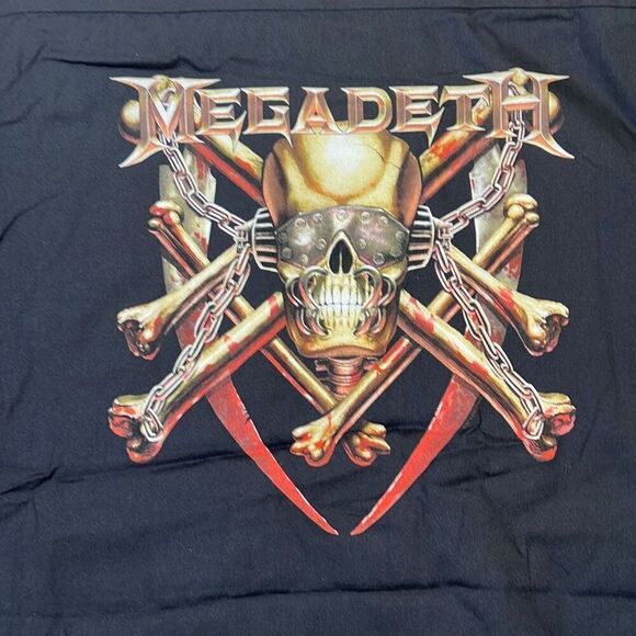 Megadeth vintage Dickies collab Button down concert release shirt‎ NWT Men Large - Picture 3 of 9